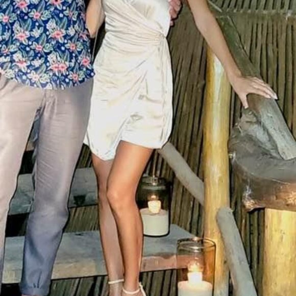 Zara Satin Wrap Dress XS - Picture 2 of 3